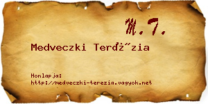 Medveczki Terézia névjegykártya